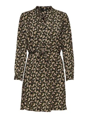 ONLCORY L/S V-NECK TUNIC WVN NOOS Black/SARAH DITSY FLO