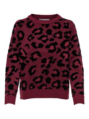 ONLERIN L/S PULLOVER CC KNT Rhubarb/W. CHILI PEB