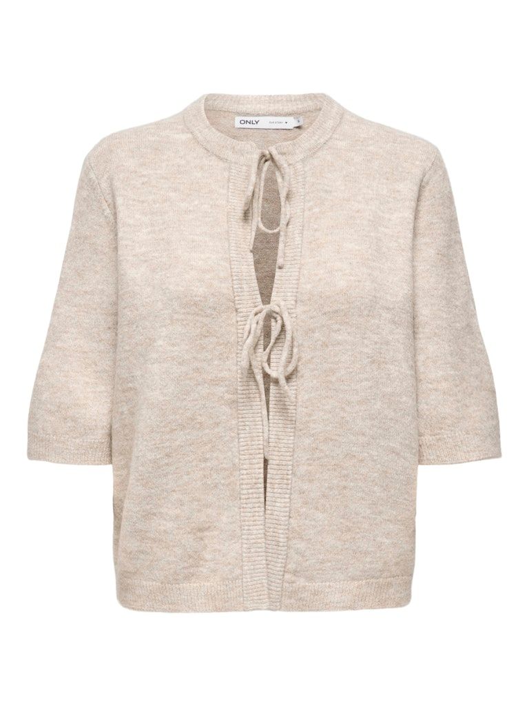 ONLSIMONI 2/4 BOW CARDIGAN KNT NOOS Pumice Stone/MELANGE