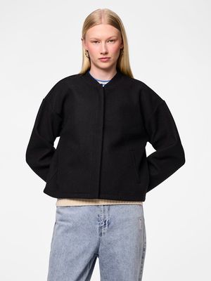 PCJOLENE LS BOMBER NOOS Black