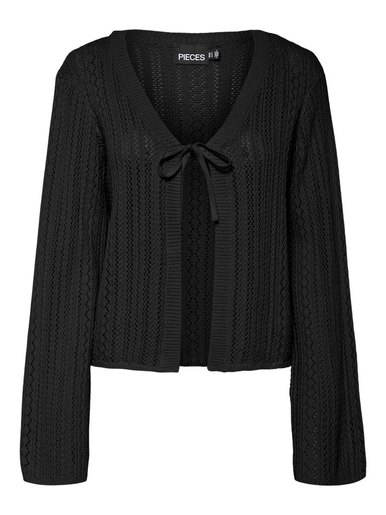 PCNUKA LS KNIT CARDIGAN NOOS BC Black