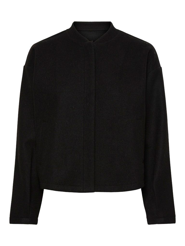 PCJOLENE LS BOMBER NOOS Black