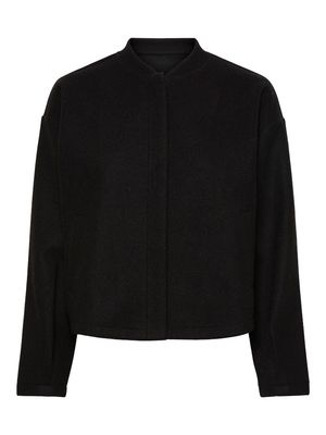 PCJOLENE LS BOMBER NOOS Black