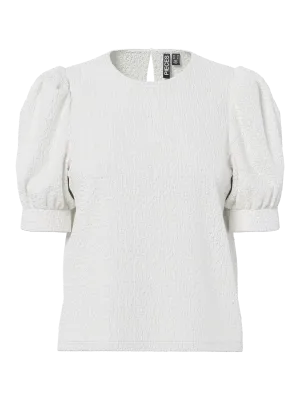 PCJAMAL 2/4 O-NECK TOP NOOS JRS BC Cloud Dancer