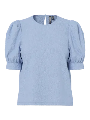 PCJAMAL 2/4 O-NECK TOP NOOS JRS BC Cashmere Blue