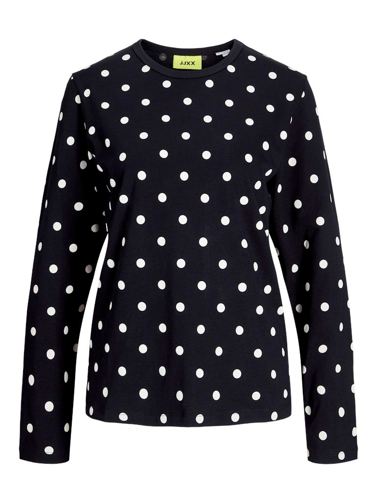 JXANNA REG LS DOT TEE JRS Black/DOT
