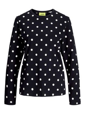 JXANNA REG LS DOT TEE JRS Black/DOT