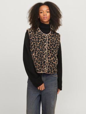 JXVERA TEDDY VEST OTW SN Cornstalk-LEO