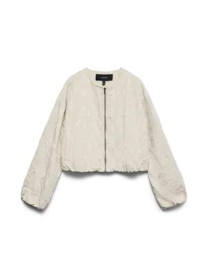 VMBEATRICE LS EMB BOMBER JACKET EXP Pumice Stone