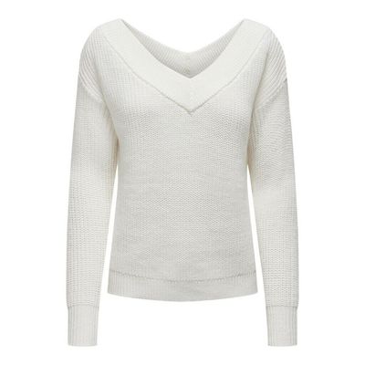 ONLMELTON LIFE L/S PULLOVER KNT NOOS Cloud Dancer