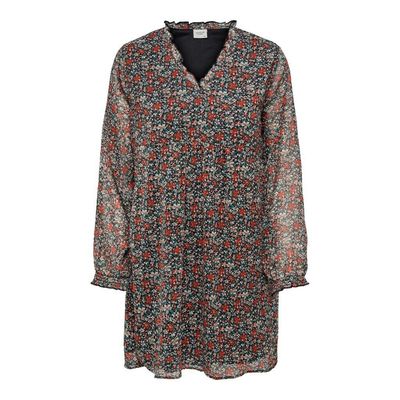 JDY FLORA DITSY AOP LS Black