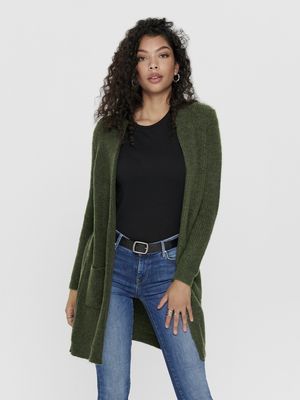 ONLJADE L/S CARDIGAN KNT NOOS Kahki-W MELANGE