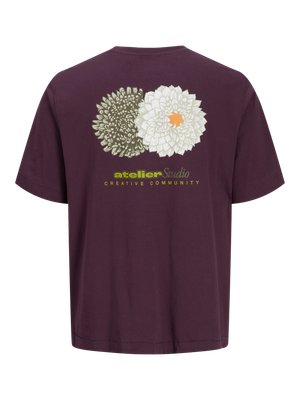 JJRODY TEE SS CREW NECK  Plum Perfect