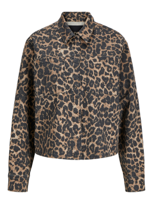 JXSARAH LEO OVERSHIRT EX PNT Cornstalk/LEOPARD