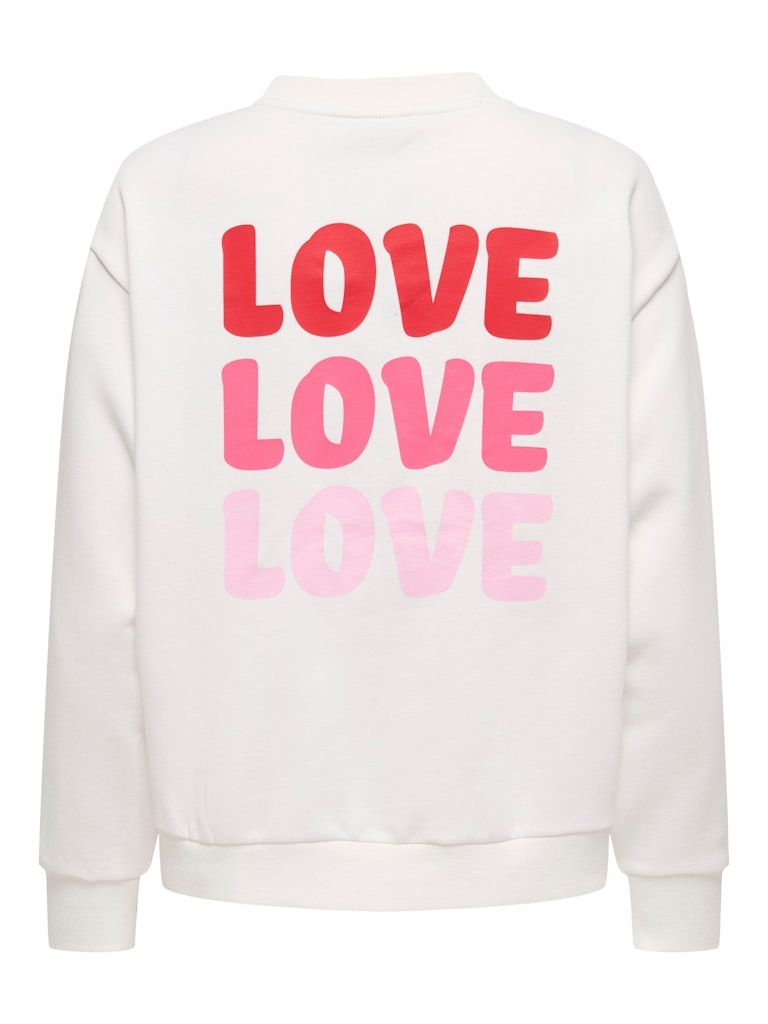JDYNANNA LIFE L/S TEXT SWEAT JRS DIA Cloud Dancer-LOVE