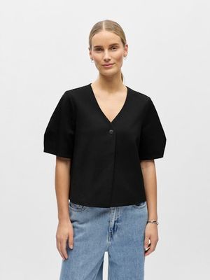 OBJLISA S/S RE TOP NOOS Black