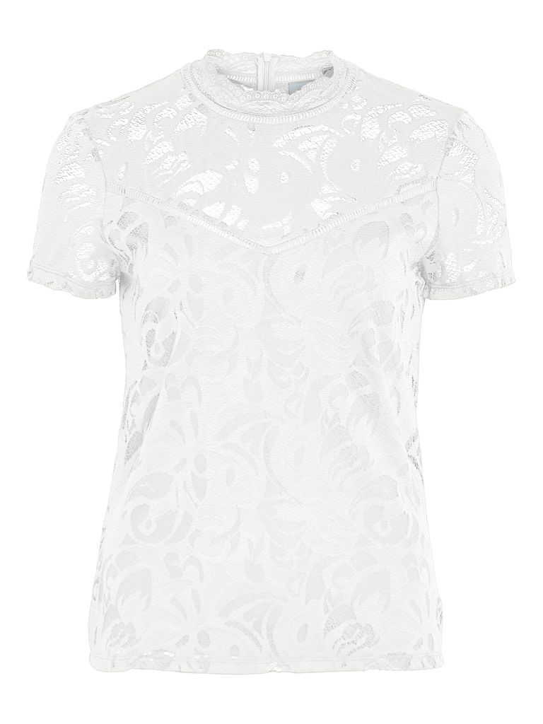 VISTASIA LACE S/S TOP - NOOS ecru