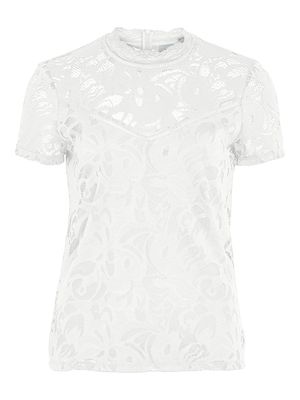 VISTASIA LACE S/S TOP - NOOS ecru