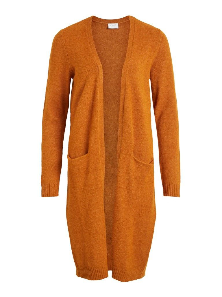 VIRIL LONG L/S KNIT CARDIGAN - NOOS Cathay Spice