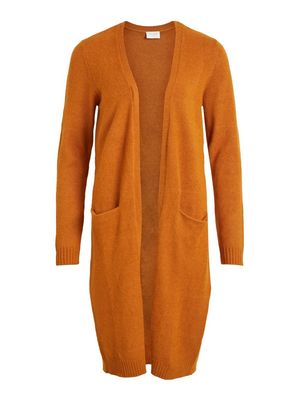 VIRIL LONG L/S KNIT CARDIGAN - NOOS Cathay Spice