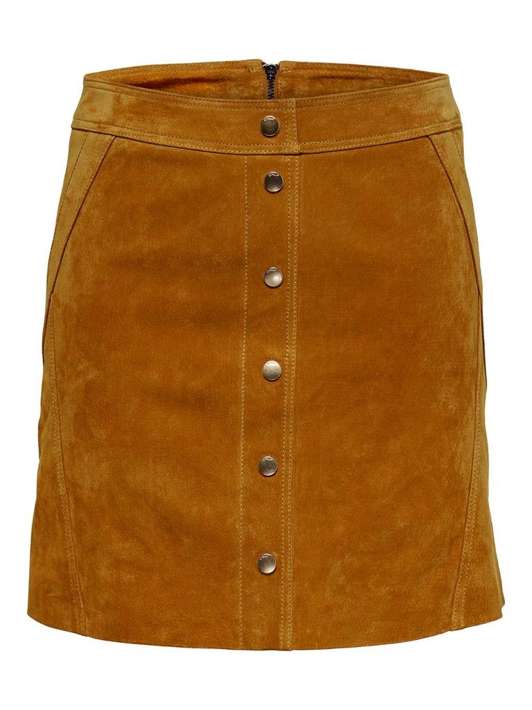 ONLYASMIN SUEDE SKIRT OTW Honey Ginger
