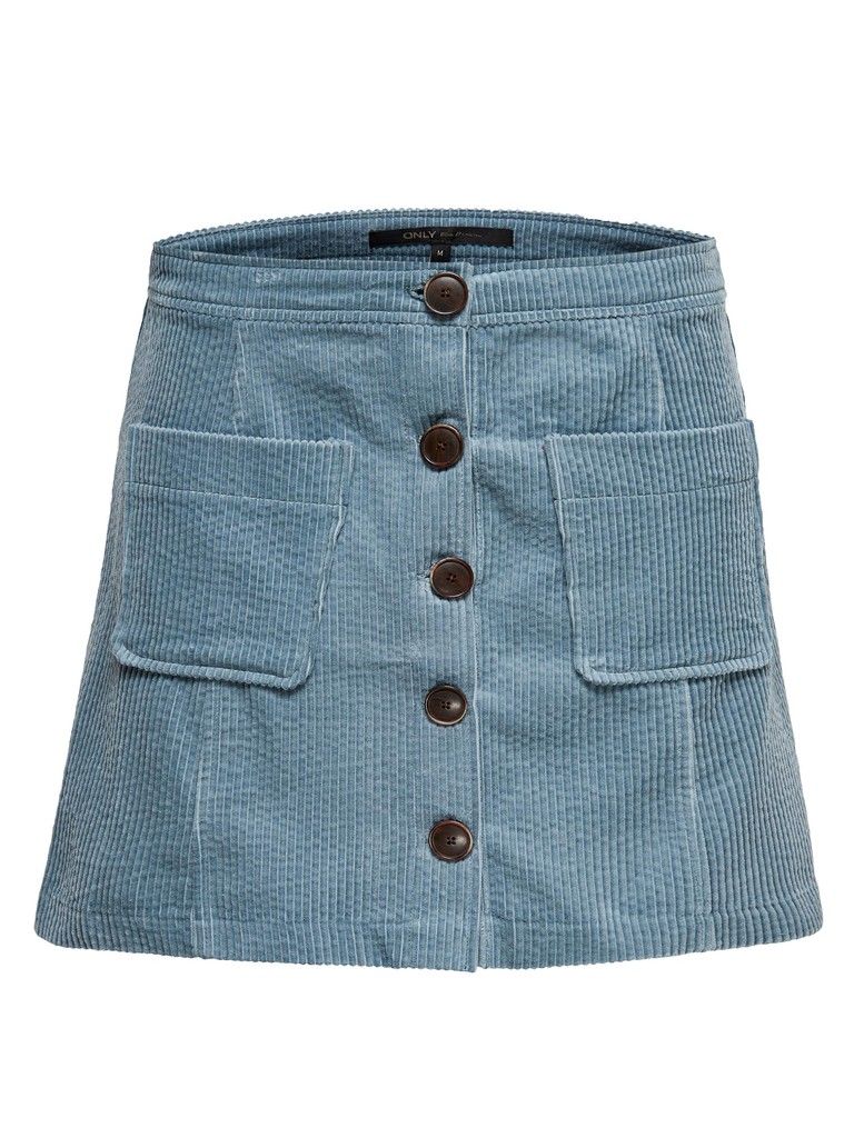 ONLPROUD CORDUROY BUTTON SKIRT PNT faded denim