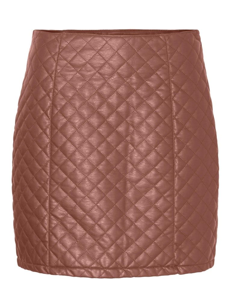 VMDIAMOND SHORT HW COATED SKIRT Cognac