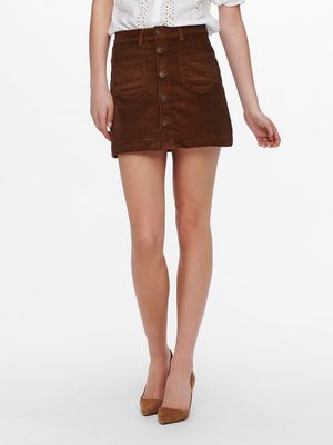 ONLAMAZING GLOBAL HW CORD SKIRT PNT NOOS Coffee Bean