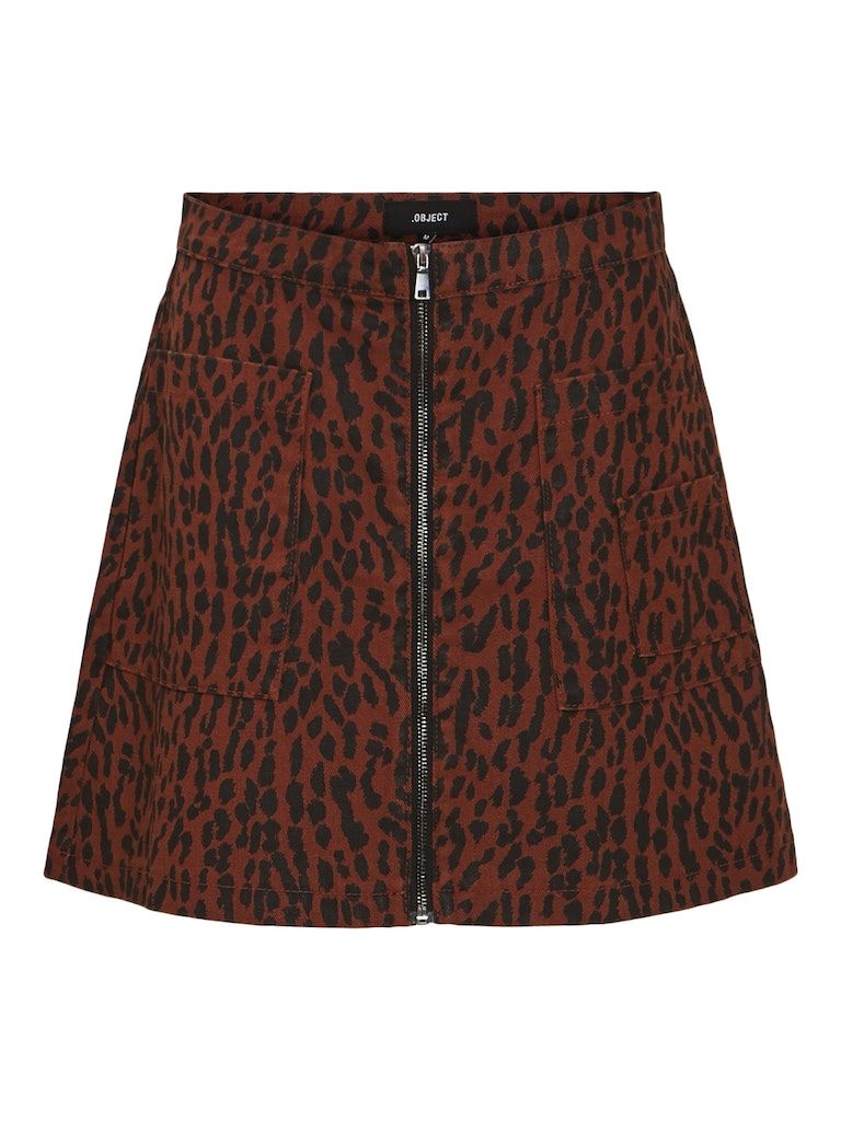 OBJOWEN MARIE SKIRT 104 Brown Patina/BLACK
