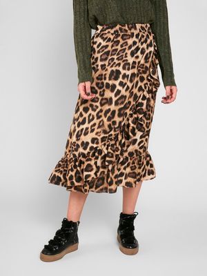 PCMARINE HW SKIRT JIT Black/LEO
