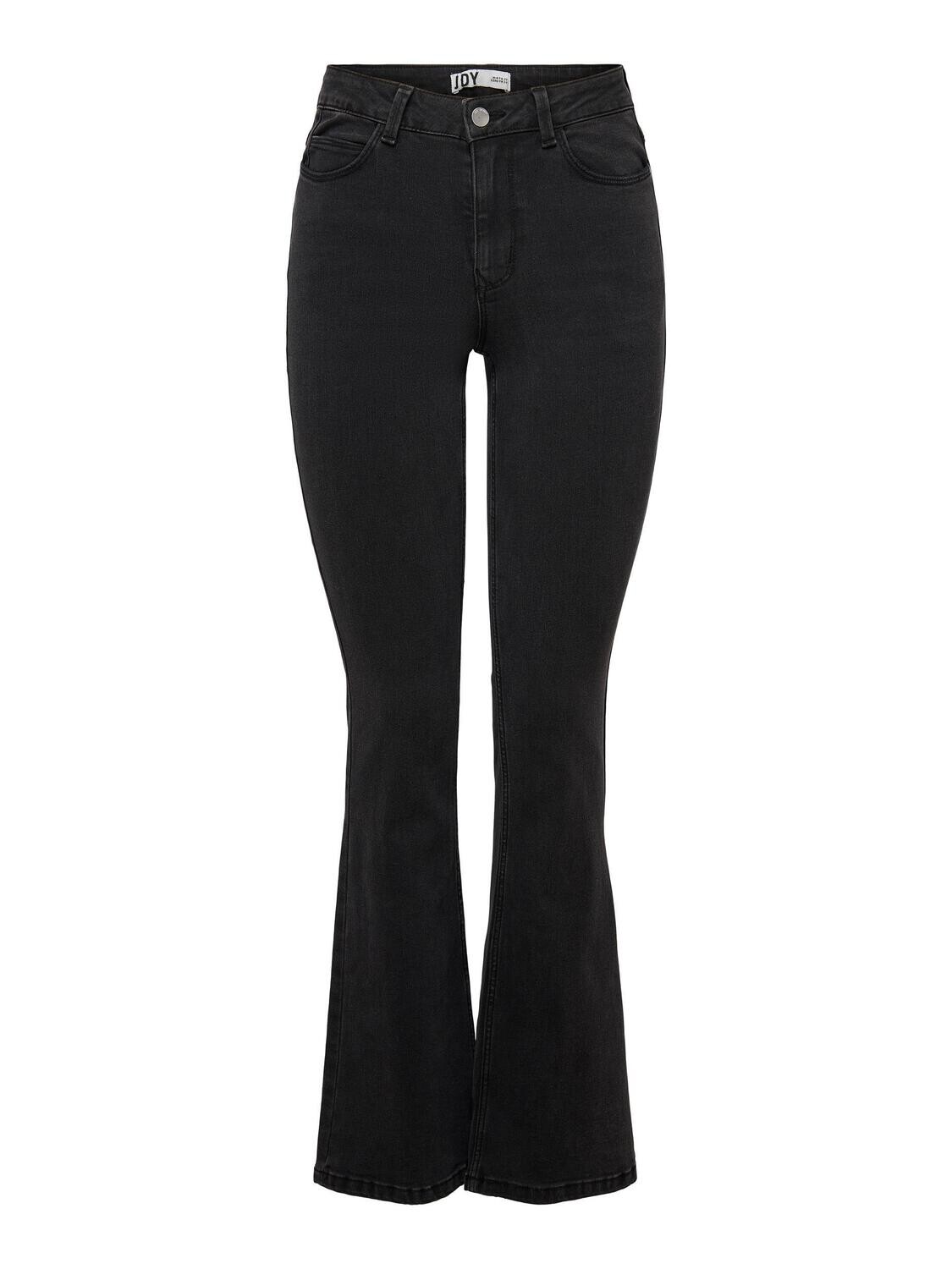 JDYNEWFLORA HW FLARED DG30 DNM NOOS Dark Grey Denim
