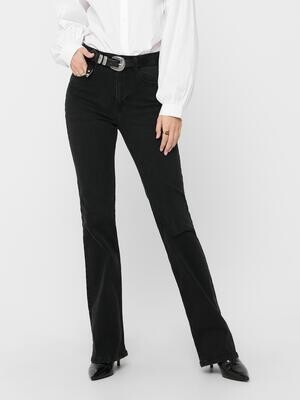 JDYNEWFLORA HW FLARED DG30 DNM NOOS Dark Grey Denim
