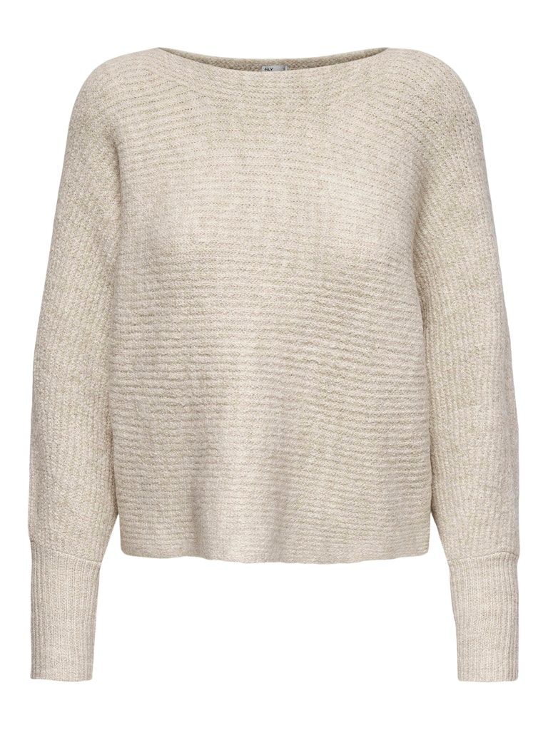 ONLDANIELLA L/S PULLOVER KNT NOOS Ecru/MELANGE