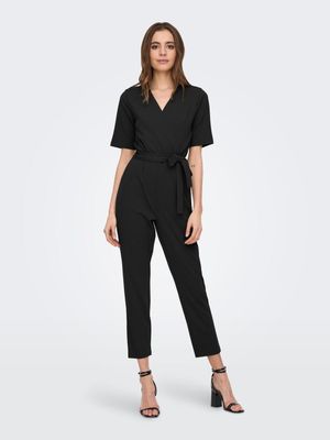 JDYHONEY 2/4 V-NECK BELT JUMPSUIT JRS Black