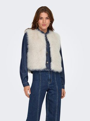 JDYORA FAUX FUR WAISTCOAT OTW SIE Birch