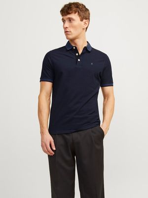 JJEPAULOS POLO SS NOOS Dark Navy/SLIM FIT