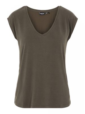 PCKAMALA TEE NOOS BC Black Olive