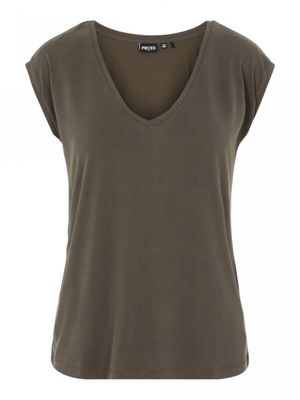 PCKAMALA TEE NOOS BC Black Olive