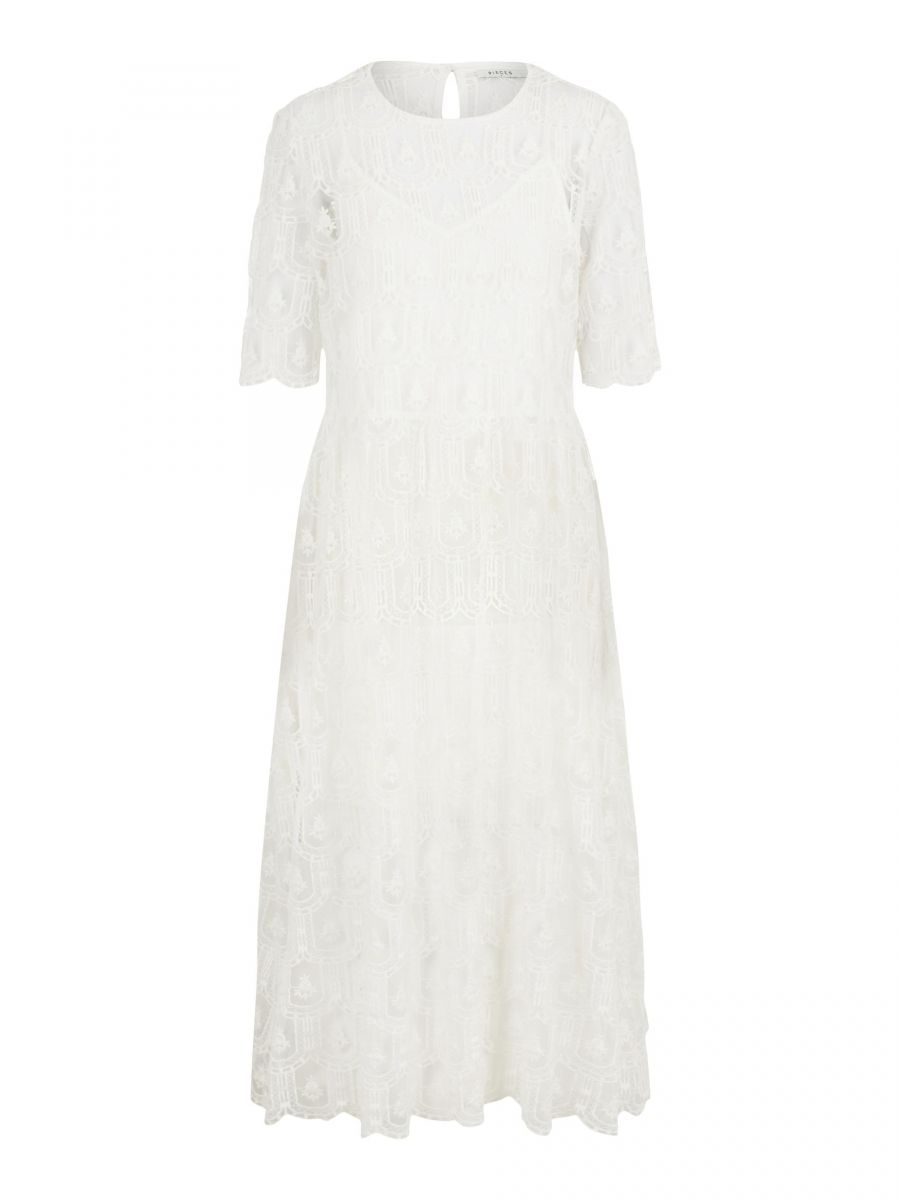 PCAYUNINE 2/4 DRESS Bright White