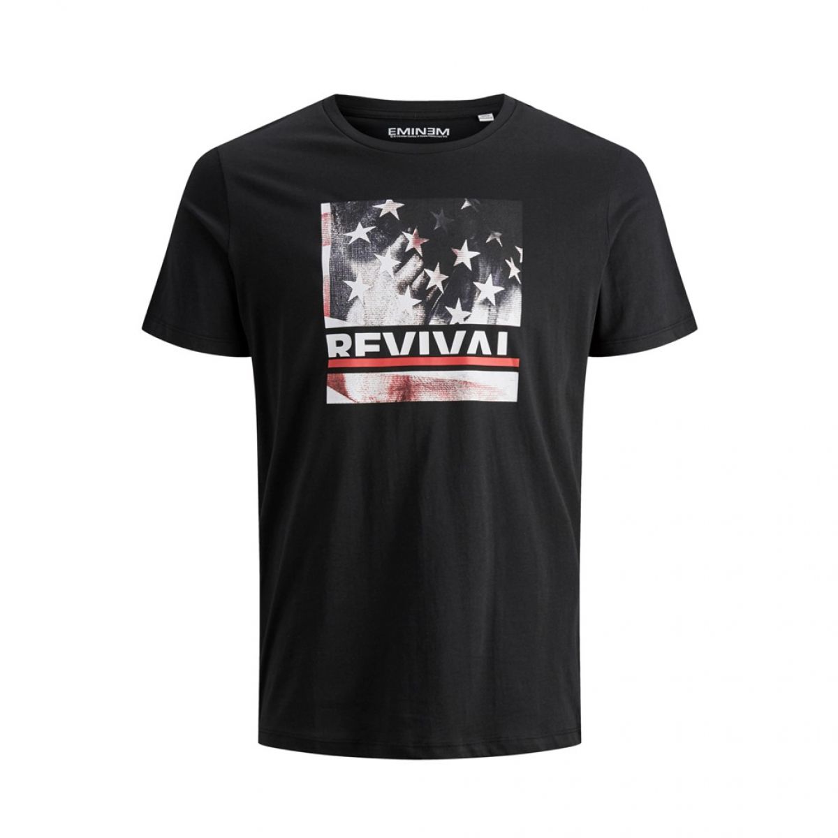 JCOEMINEM FLAG TEE SS CREW NECK Black// SLIM