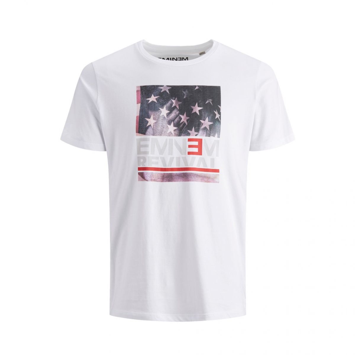 JCOEMINEM FLAG TEE SS CREW NECK White// SLIM