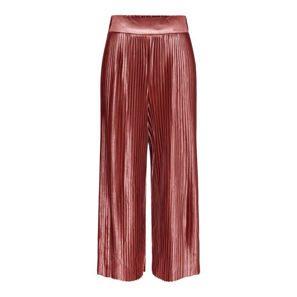 ONQJESSIE HW CROPPED PALAZZO PANT JRS Marsala
