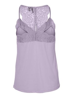VMANA S/L LACE TOP GA NOOS Orchid Petal