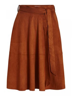 VIDARLEY HW MIDI SKIRT Mocha Bisque