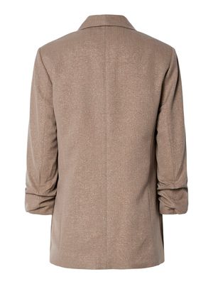 PCBOSELLA 3/4 GLITTER BLAZER NOOS Fossil/GOLD LUREX