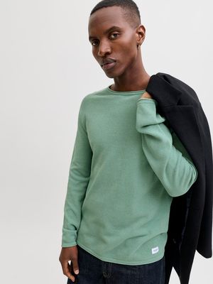 JJEHILL KNIT CREW NECK NOOS Granite Green