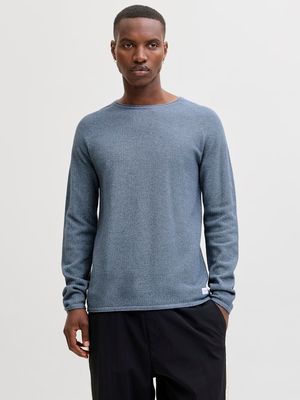 JJEHILL KNIT CREW NECK NOOS Blue Mirage