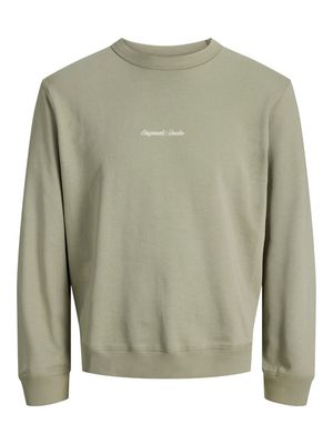 JORNORREBRO EMB SWEAT CREW NOOS Seagrass