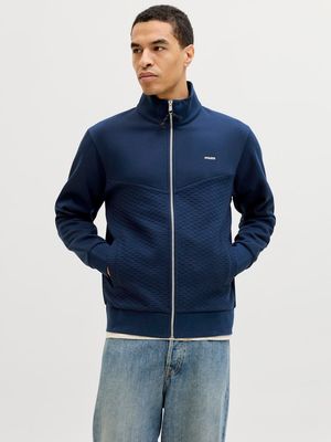 JPRBLUFRANKIE SWEAT ZIP HIGH NECK SMU Pageant Blue