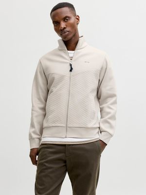 JPRBLUFRANKIE SWEAT ZIP HIGH NECK SMU Moonstruck